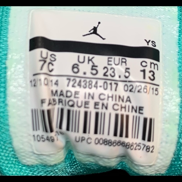 NIKE AIR JORDAN Flight Origin 2 Basketball Athletic Shoes 724384-017 Kid's Sz 7C - Picture 10 of 10